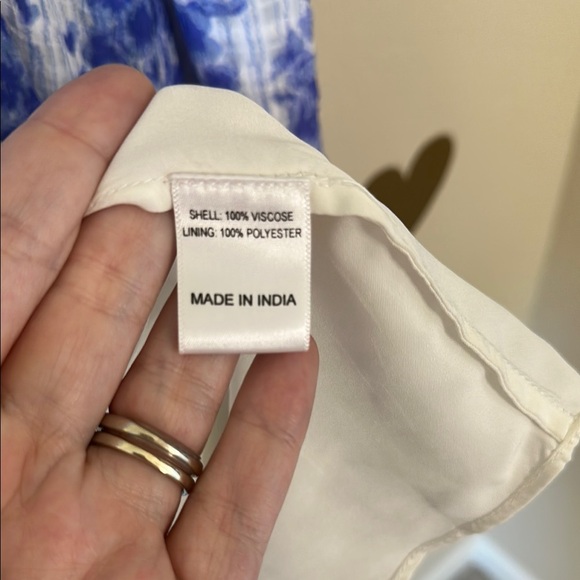 JessaKae Blue and White Fleur de Sel Dress EUC - Picture 3 of 5